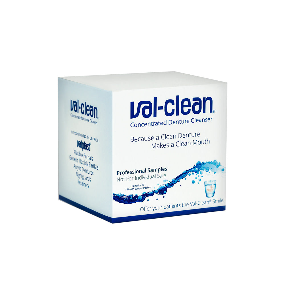 Val-Clean 20-pack Dental Office Patient Sampling Kit -- 1 month starter packet